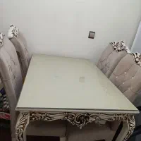 مبل ۷نفره همراه میز ناهارخوری ومیزوسط ودوتا عسلی|مبلمان خانگی و میز عسلی|ری, شهرک نظامی|دیوار