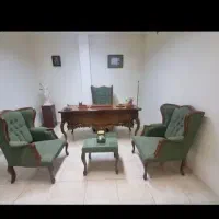 مبلمان اداری سرا پارچه و چرم مشکی میز صندلی|دفتر کار|شیراز, شاهچراغ|دیوار