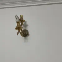 لوستر ۱۰ شاخه به ۲ عدد همراه دیواری|لوستر و چراغ آویز|چالوس, |دیوار