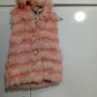 جلیقه خز کلاه دار