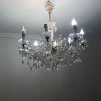 لوستر کریستالی اتریش ۴ عدد|لوستر و چراغ آویز|تبریز, |دیوار