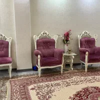 مبلمان ۹ نفره چوبی|مبلمان خانگی و میز عسلی|تهران, سازمان آب|دیوار