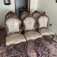 میز‌و‌صندلی ناهار خوری۱۰ نفره چوب گردو‌ صفحه جدا|میز و صندلی غذاخوری|تهران, شهرک آپادانا|دیوار