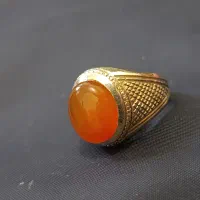 ۳تا انگشتر عقیق و فیروزه نیشابور اصل