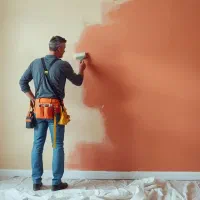 نقاشی ساختمان بیرونی و داخلی ،درب پنجره و دیوار