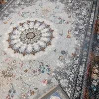 3تخته فرش 12متری وینتج نقره ای سورمه ای