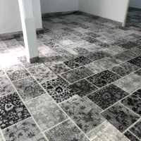 فرش خشتی تمام طوسی موکت مدرن ۱۰۰۹|فرش|قم, شاه ابراهیم|دیوار