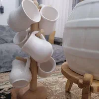 ظرف شربت خوردی سرامیکی پایه چوبی|ظروف سرو و پذیرایی|بندرعباس, |دیوار