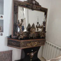 آینه شمعدان ساعت
