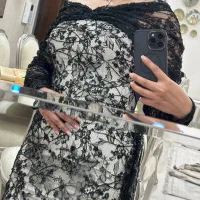 لباس مجلسی دانتل کارشده|لباس|رشت, بلوار گیلان|دیوار