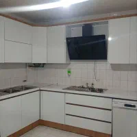 ده متر کابینت آشپزخانه هایگلاس دستگیره مخفی