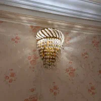 لوستر و دیوار کوب کریستالی لوکس|لوستر و چراغ آویز|تهران, استاد معین|دیوار