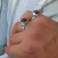 یک جفت انگشتر دست دلبر نقره رکاب دست ساز|کلکسیون اشیاء عتیقه|نهاوند, |دیوار