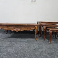 میز جلو مبلی کشودار و سه عدد گل میز شیک و تمیز|مبلمان خانگی و میز عسلی|عسلویه, |دیوار