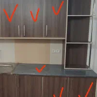 کابینت بدنه فلز و درب mdf