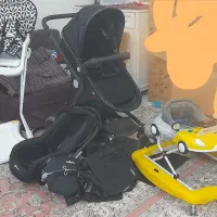 ست کامل کالسکه کریر روروئک کیف نوزاد صندلی غذا|کالسکه و لوازم جانبی|تهران, سلسبیل شمالی|دیوار