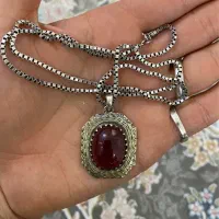 پلاک و زنجیر نقره ۹۲۵