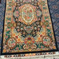 فرش ذرع و نیم سالاری گل و چله ابریشم