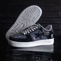 کتونی BAPE مشکی طوسی