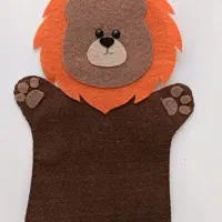 ماسک و دستکش نمایش عروسکی نمدی|اسباببازی|قم, نخودی|دیوار