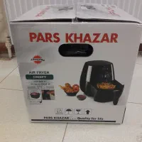 سرخ کن بدون روغن پارس خزر مدل کریسپی با ظرف کیک