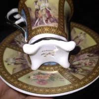 قندان و فنجان دسته دار قهوه خوری اصل انگلیسی.|ظروف سرو و پذیرایی|محمدیه-قزوین, |دیوار