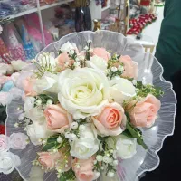 تزیین ماشین عروس دسته گل عروس بله برون|خدمات پذیرایی، مراسم|باغستان, |دیوار