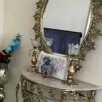 آینه و شمعدان برنز