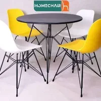 میز و صندلی چهارنفره پایه فلزی