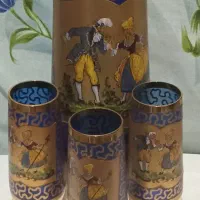 پارچ ولیوان قدیمی کلکسیونی انتیک چکواسلواکی