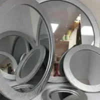 آینه گرد ۴ تایی طوسی