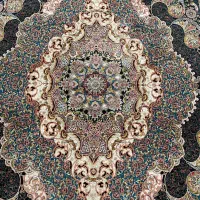 ست فرش ۹، ۱.۵ و ۱ متری دستبافت گونه سرمه ای رنگ|فرش|تهران, شهر زیبا|دیوار