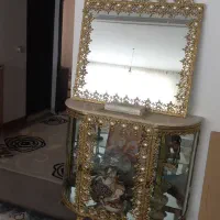 گنجه،گنجه ساعت ،میز تلویزیون،کنار سالنی،آینه بوفه|لوستر و چراغ آویز|تربت‌حیدریه, منصوریه|دیوار
