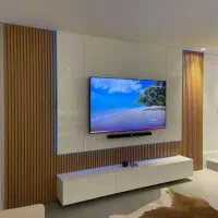 تی وی وال وانواع سازه های چوبی
