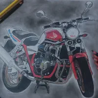 نقاشی موتور سیبی