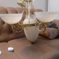 دوعدد لوستر|لوستر و چراغ آویز|بروجرد, |دیوار