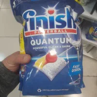 قرصFinish Quantum آلمانی 100 عدد اصل پاک‌کنندگی