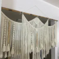 پرده مکرومه کوتاه