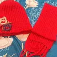 ست کلاه و شال گردن دخترانه