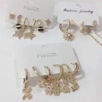 بدلیجات پک گوشواره یونسی انواع مدل مختلف موجود