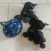 اسکیت در حد نو با تمام تجهیزات