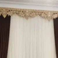 کتیبه پرده نو رنگ بژ|پرده، رانر، رومیزی|قم, الغدیر|دیوار