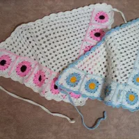 مینی اسکارف و هدبند بافت