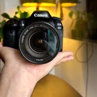 دوربین cannon 80d با لنز 135|دوربین عکاسی و فیلم‌برداری|قم, باجک دو|دیوار