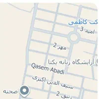 زمین مسکونی بر خیابان ۴۵ متری دو بر شمالی