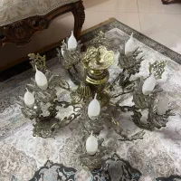 لوستر برنجی ۱۰ شعله