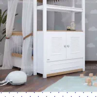 تخت کودک نوجوان بامبینو مدل کلبه