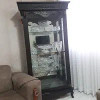 ویترین و بوفه مشکی کاملا سالم|بوفه، ویترین، کنسول|رشت, نیکمرام|دیوار