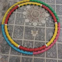 دو عدد حلقه ورزشی ساده و ژله ای سالم