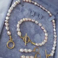 مروارید صورتی گلبهی رنگ خاص خارجی کمیاب دخترانه